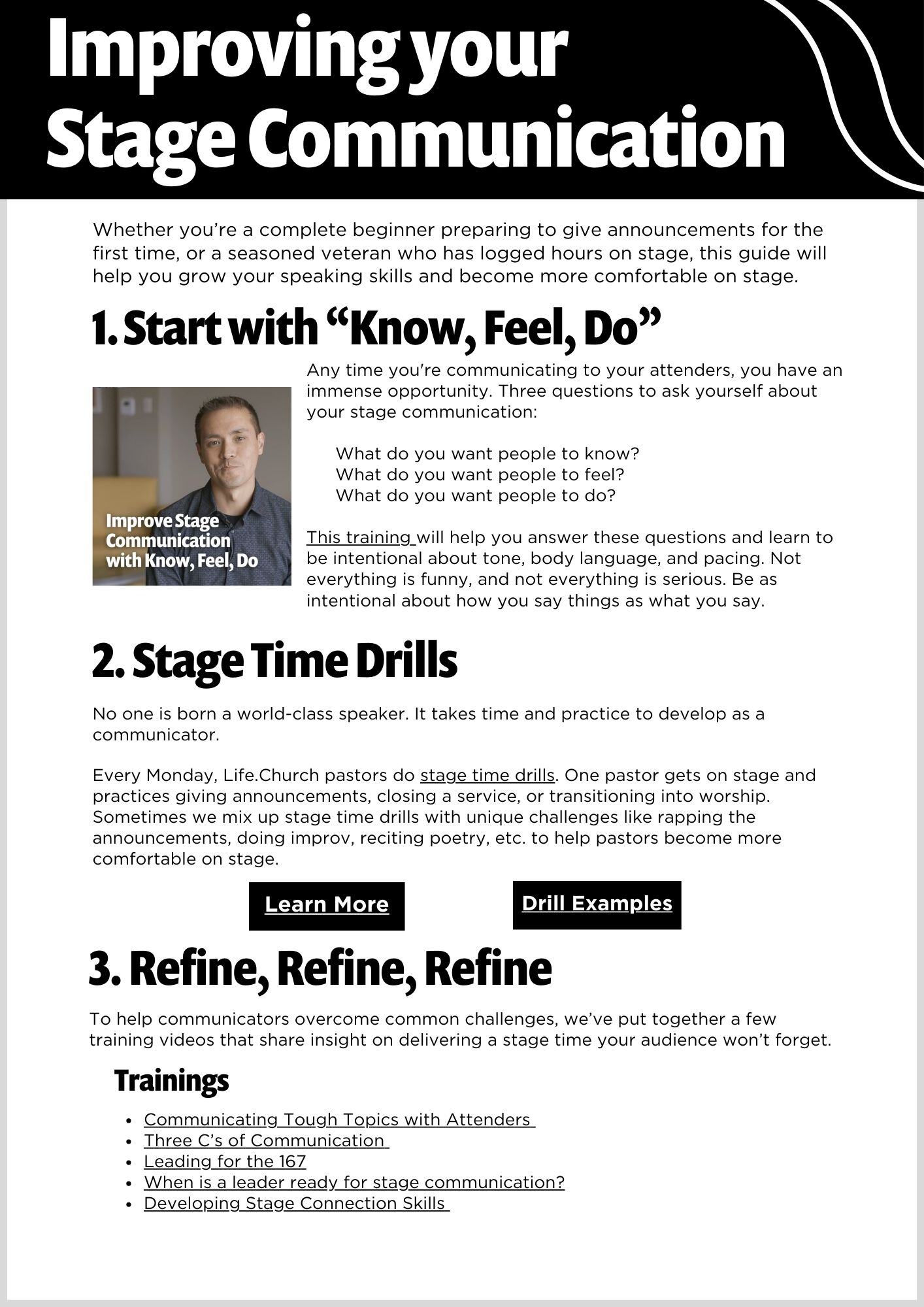 Stage Communication (2)